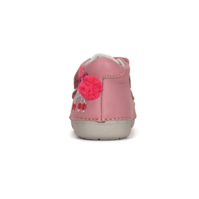 D.D.Step rózsaszín Kislány Első lépés Zárt cipő uszkár mintával #S066-41382
