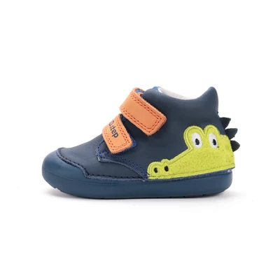 D.D.Step kék Kisfiú Első lépés Zárt cipő krokodillal #S066-52509A