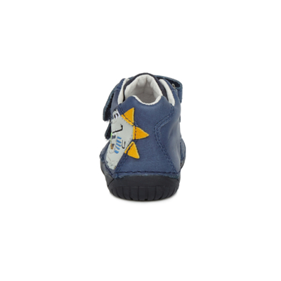D.D.Step Kék Kisfiú Barefoot Zárt cipő krokodillal #S070-316