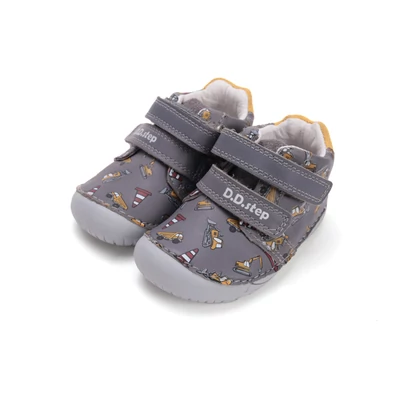 D.D.Step szürke Kisfiú Barefoot Zárt cipő Munkagépekkel  #S070-52480A