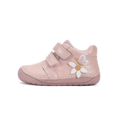 D.D.Step rózsasz Kislány Barefoot Zárt cipő virággal #S070-52656B