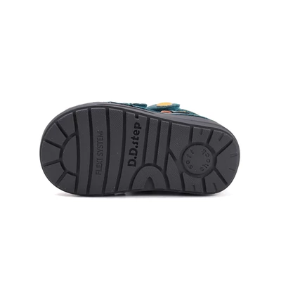 D.D.Step zöld Kisfiú Zárt cipő Termó béléssel Versenyautóval #S071-52771A