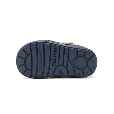 D.D.Step Szürke Kisfiú Zárt cipő Termó béléssel Versenyautóval #S071-52771B