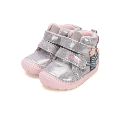 D.D.Step Ezüst Kislány Zárt cipő Termó béléssel Manóval #S071-52810