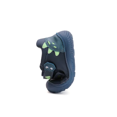 D.D.Step kék Kisfiú UV fényre reagálnak Barefoot Zárt cipő dínóval #S073-52875
