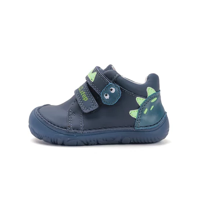 D.D.Step kék Kisfiú UV fényre reagálnak Barefoot Zárt cipő dínóval #S073-52875