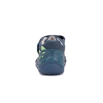 D.D.Step kék Kisfiú UV fényre reagálnak Barefoot Zárt cipő dínóval #S073-52875