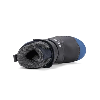 D.D.Step kék Kisfiú Barefoot Bélelt bokacipő krokodillal #W063-52415