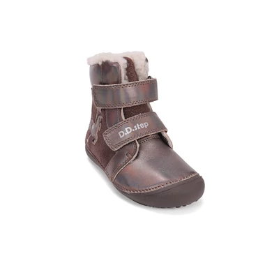 D.D.Step barna Kislány Barefoot Bélelt bokacipő lóval #W063-52985