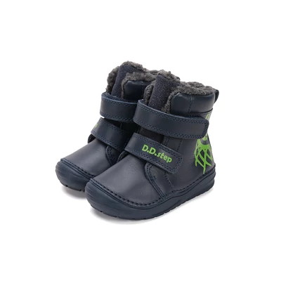 D.D.Step kék Kisfiú Bélelt bokacipő kosárlabdával #W071-52577B