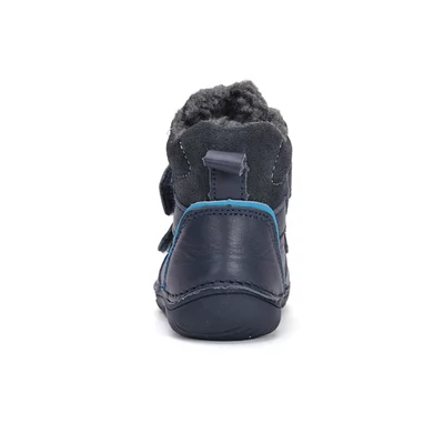 D.D.Step kék Kisfiú Barefoot Bélelt bokacipő minta nélküll #W073-42814A