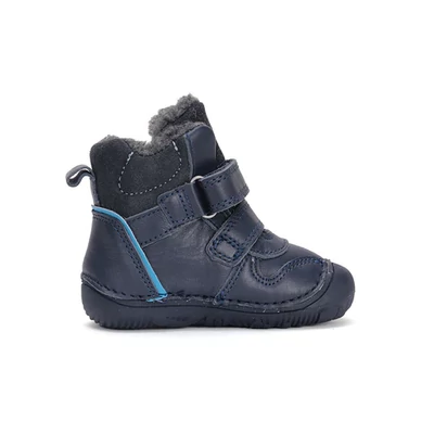 D.D.Step kék Kisfiú Barefoot Bélelt bokacipő minta nélküll #W073-42814A